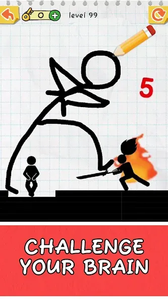 Скачать взломанную Draw 2 Save: Stickman Puzzle (Дроу 2 Сэйв)  [МОД Все открыто] — полная версия apk на Андроид screen 5