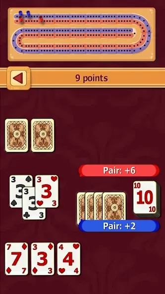 Взломанная Cribbage (Криббидж)  [МОД Много монет] — полная версия apk на Андроид screen 2