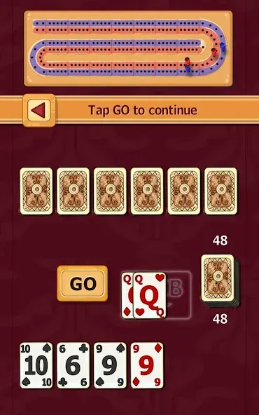 Взломанная Cribbage (Криббидж)  [МОД Много монет] — полная версия apk на Андроид screen 5