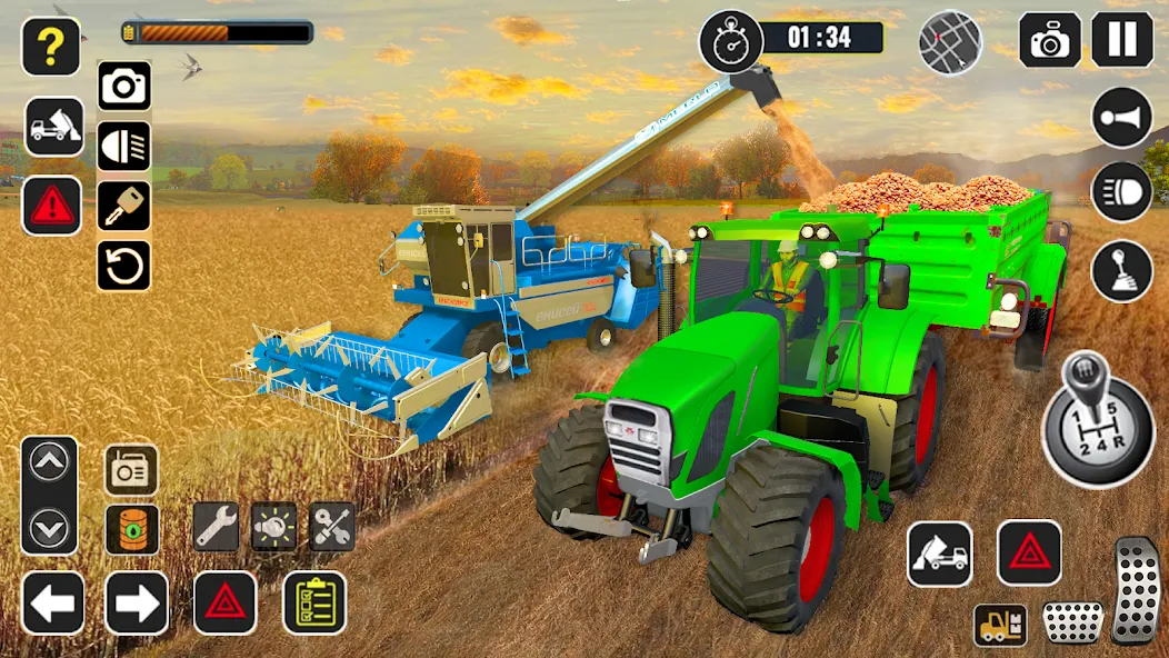 Скачать взломанную Tractor Farming Game Harvester  [МОД Все открыто] — последняя версия apk на Андроид screen 4