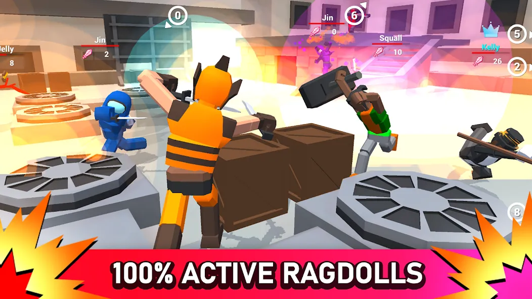 Скачать взлом Smashgrounds.io: Ragdoll Arena  [МОД Меню] — полная версия apk на Андроид screen 1