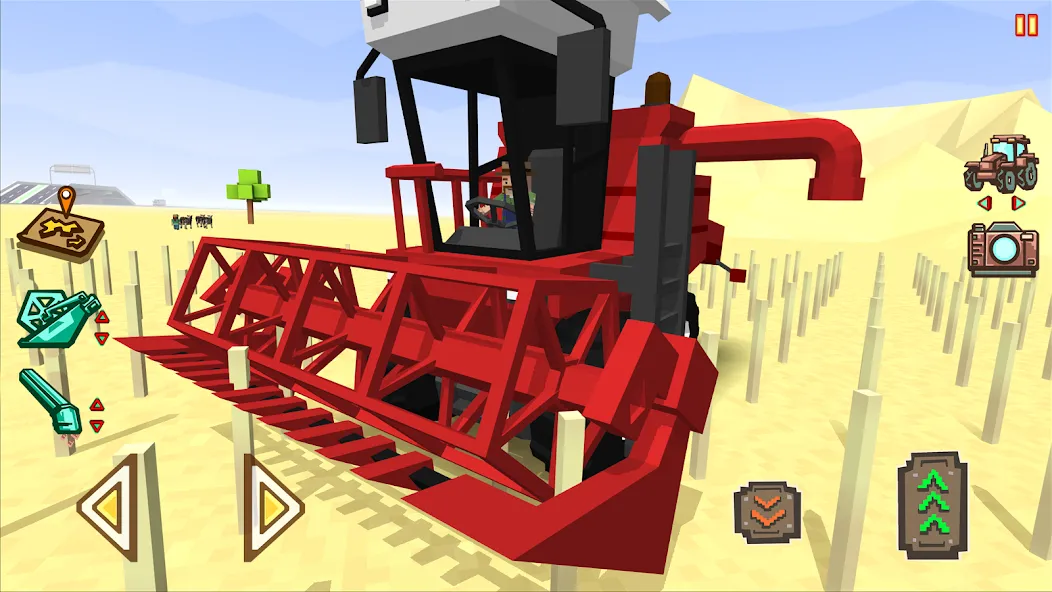 Скачать взломанную Blocky Farm Racing & Simulator  [МОД Бесконечные монеты] — стабильная версия apk на Андроид screen 1