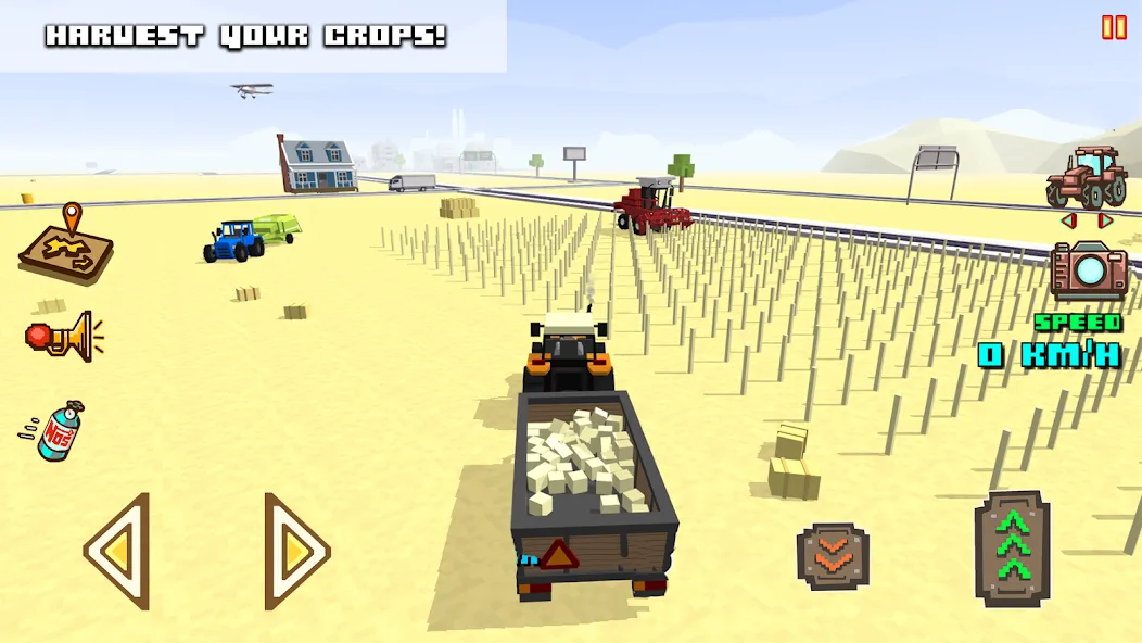 Скачать взломанную Blocky Farm Racing & Simulator  [МОД Бесконечные монеты] — стабильная версия apk на Андроид screen 4