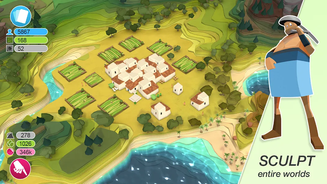 Скачать взлом Godus (Годус)  [МОД Menu] — полная версия apk на Андроид screen 1