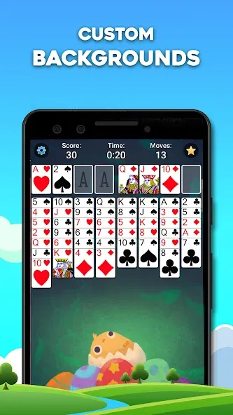 Скачать взлом FreeCell Solitaire: Card Games (Фрицелл пасьянс)  [МОД Много монет] — стабильная версия apk на Андроид screen 3