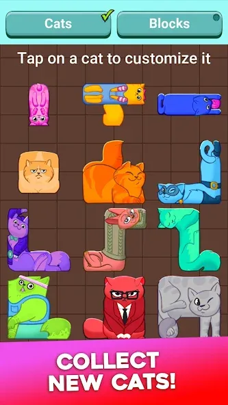 Взлом Block Puzzle Cats (Блок Пазл Кошки)  [МОД Меню] — последняя версия apk на Андроид screen 5