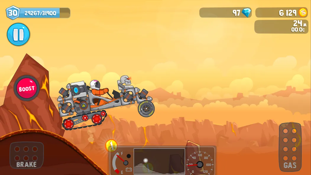 Взломанная Rovercraft:Race Your Space Car (Роверкрафт)  [МОД Все открыто] — последняя версия apk на Андроид screen 3