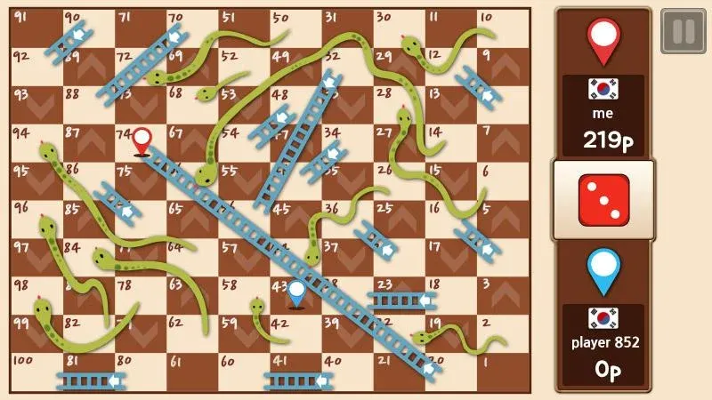 Скачать взломанную Snakes & Ladders King  [МОД Mega Pack] — стабильная версия apk на Андроид screen 3