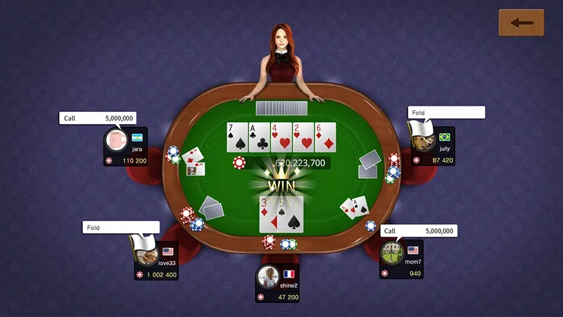 Взлом Texas holdem poker king  [МОД Много монет] — полная версия apk на Андроид screen 2