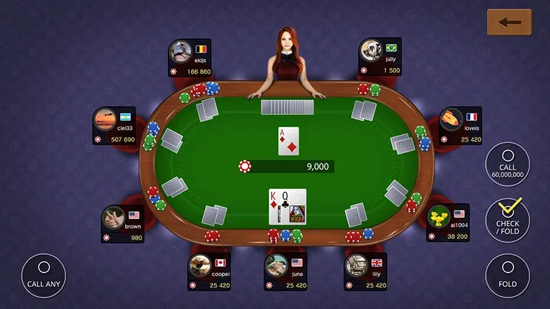 Взлом Texas holdem poker king  [МОД Много монет] — полная версия apk на Андроид screen 3