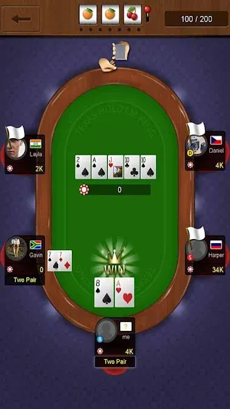 Взлом Texas holdem poker king  [МОД Много монет] — полная версия apk на Андроид screen 5