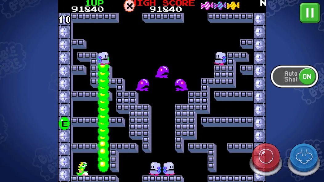 Взломанная BUBBLE BOBBLE classic (БАБЛ БОББЛ классика)  [МОД Бесконечные деньги] — стабильная версия apk на Андроид screen 2