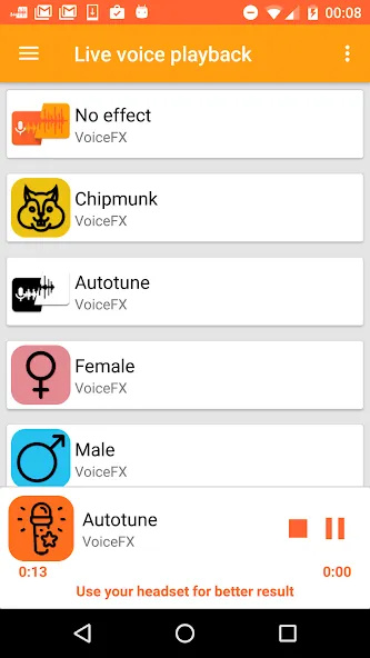 Взломанная VoiceFX — Voice Changer with v  [МОД Бесконечные деньги] — стабильная версия apk на Андроид screen 5