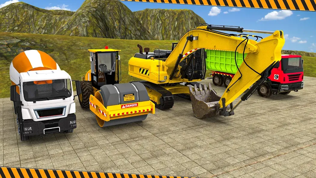 Скачать взломанную Heavy Construction Simulator  [МОД Все открыто] — стабильная версия apk на Андроид screen 1