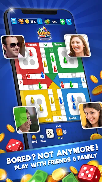 Взломанная Ludo Club — Fun Dice Game (Лудо Клуб)  [МОД Menu] — стабильная версия apk на Андроид screen 2