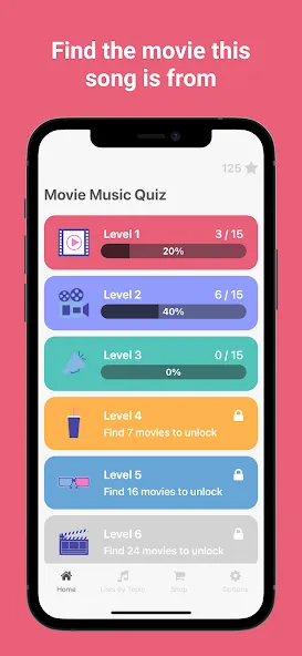 Скачать взлом Movie Music Quiz — Blindtest (Муви Мьюзик Квиз)  [МОД Unlimited Money] — полная версия apk на Андроид screen 1