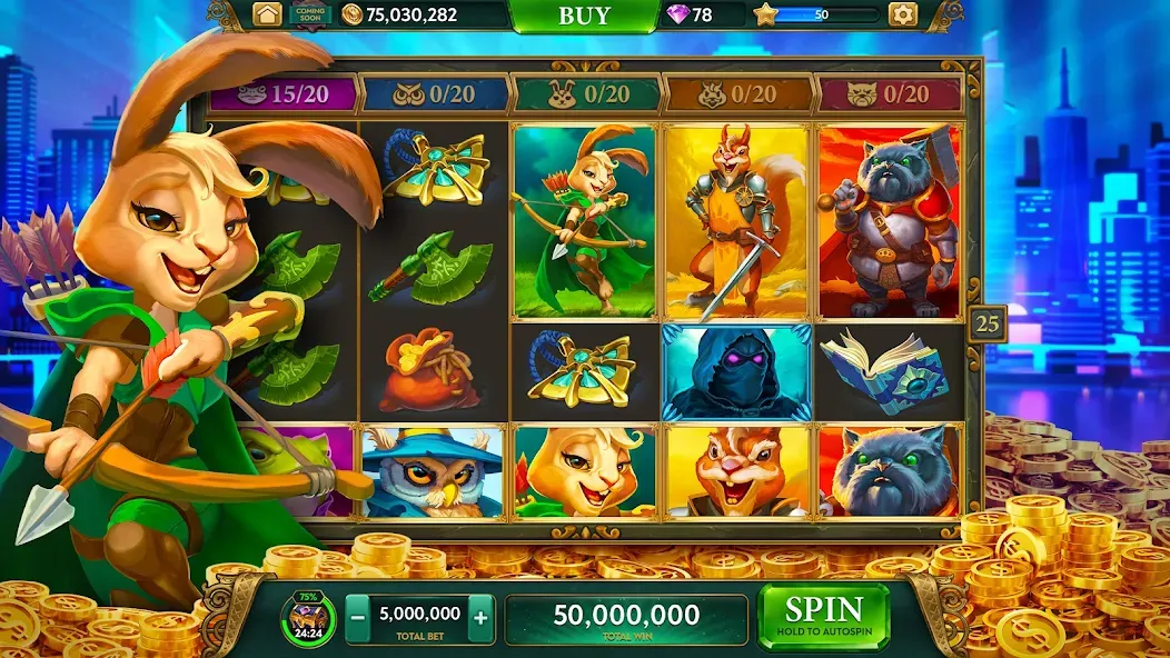 Скачать взломанную ARK Casino — Vegas Slots Game (АРК Казино)  [МОД Много денег] — полная версия apk на Андроид screen 2