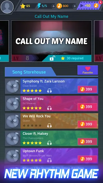 Скачать взломанную Tap Tap Music-Pop Songs  [МОД Меню] — стабильная версия apk на Андроид screen 1