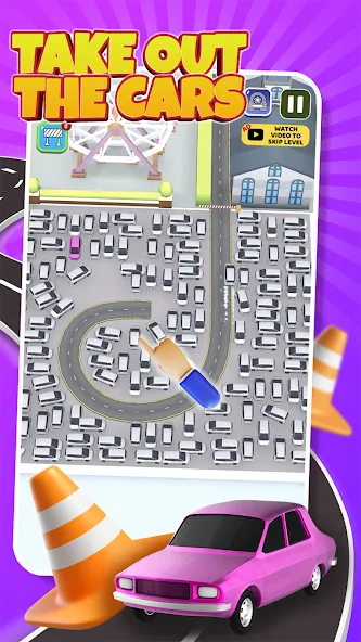 Взломанная Parking Jam: Car Parking Games (Паркинг Джем)  [МОД Много денег] — стабильная версия apk на Андроид screen 5