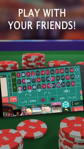 Скачать взломанную Roulette Royale — Grand Casino (Рулетка Рояль)  [МОД Много денег] — последняя версия apk на Андроид screen 1