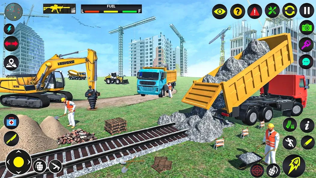 Взломанная Excavator Simulator Crane Game (Экскаватор Симулятор Кран Игра)  [МОД Меню] — стабильная версия apk на Андроид screen 1