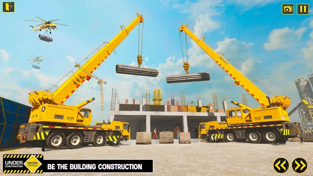 Взломанная Excavator Simulator Crane Game (Экскаватор Симулятор Кран Игра)  [МОД Меню] — стабильная версия apk на Андроид screen 4