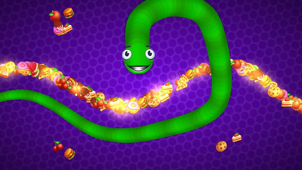 Взлом Snake vs Worms: Fun .io Zone  [МОД Много монет] — полная версия apk на Андроид screen 5