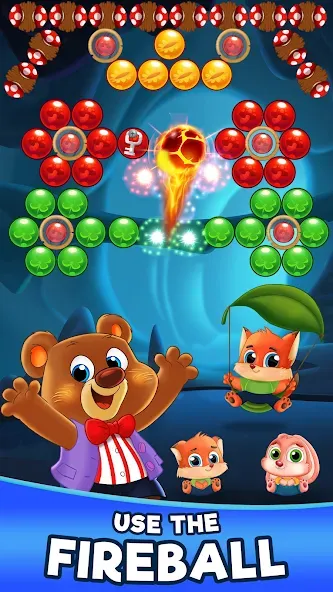 Взлом Bubble Friends Bubble Shooter  [МОД Mega Pack] — стабильная версия apk на Андроид screen 3