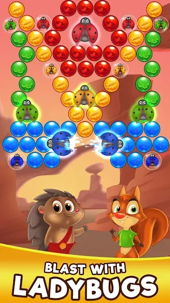 Взлом Bubble Friends Bubble Shooter  [МОД Mega Pack] — стабильная версия apk на Андроид screen 4