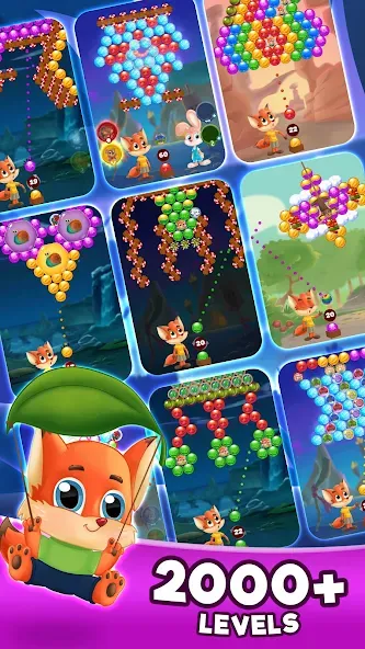 Взлом Bubble Friends Bubble Shooter  [МОД Mega Pack] — стабильная версия apk на Андроид screen 5