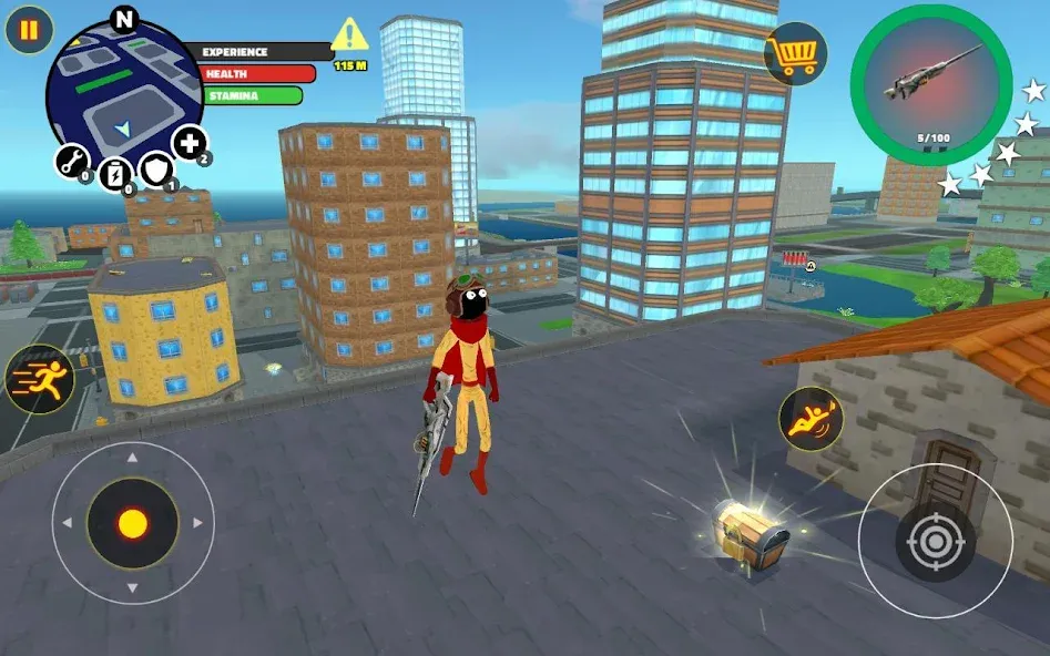 Взломанная Stick Superhero  [МОД Бесконечные монеты] — полная версия apk на Андроид screen 1