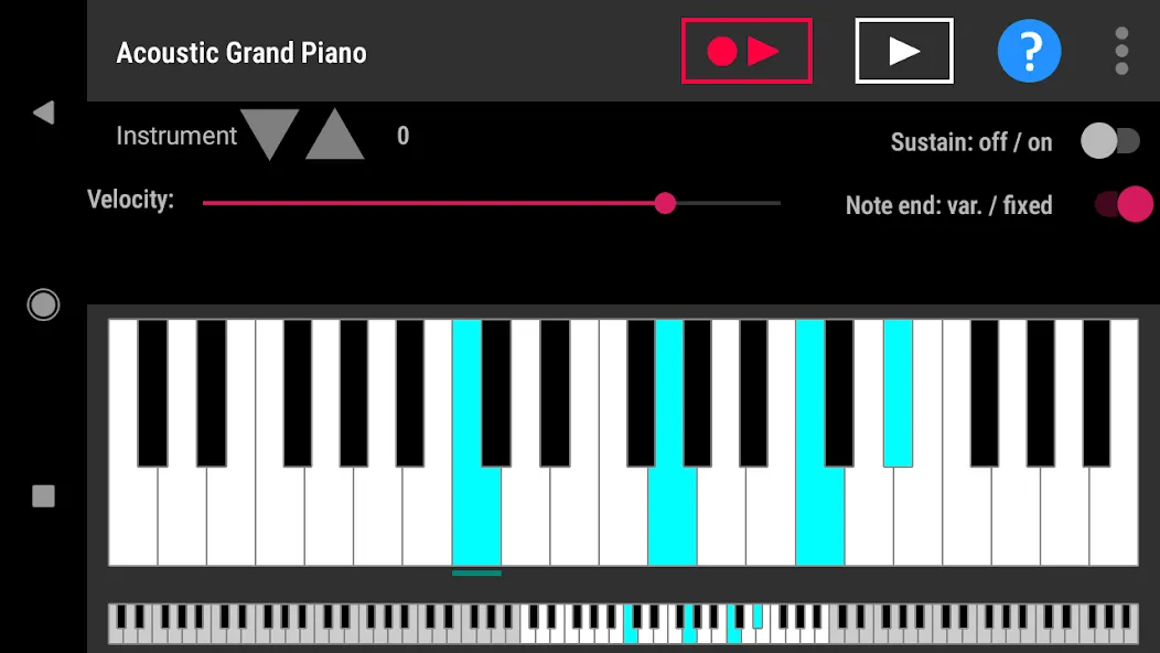 Скачать взлом Simple piano with recorder (Симпл пиано с рекордером)  [МОД Меню] — стабильная версия apk на Андроид screen 1