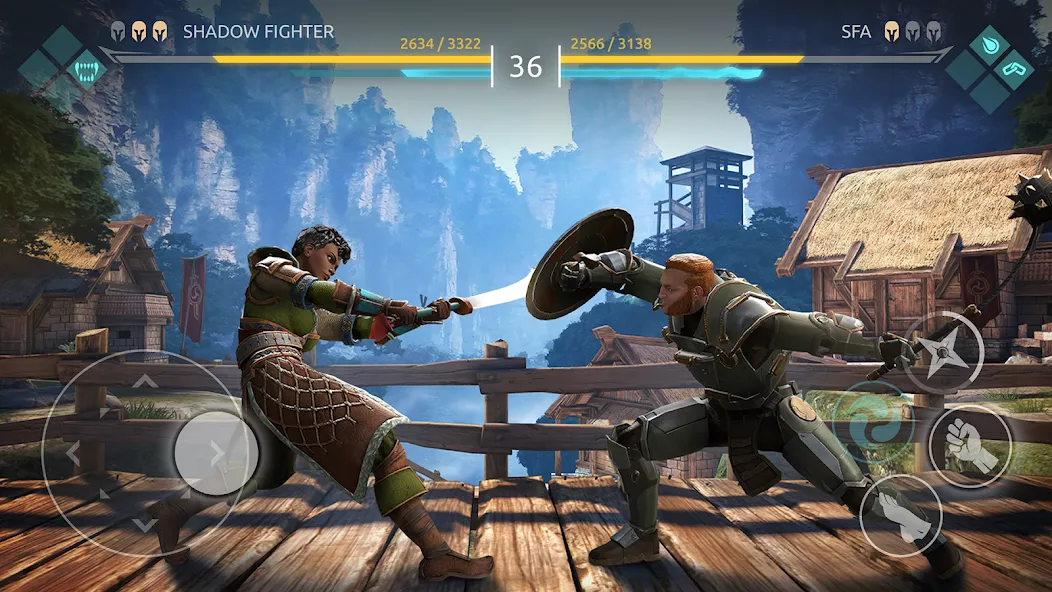 Скачать взломанную Shadow Fight 4: Arena (Шадоу Файт 4)  [МОД Много монет] — последняя версия apk на Андроид screen 1