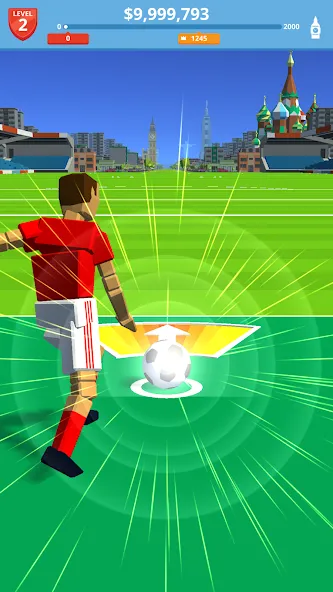 Взломанная Soccer Kick (Сокер Кик)  [МОД Mega Pack] — полная версия apk на Андроид screen 1