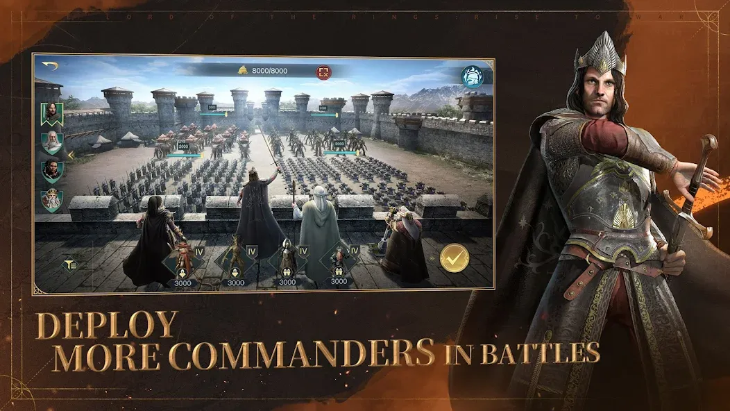 Взлом The Lord of the Rings: War  [МОД Много монет] — последняя версия apk на Андроид screen 1