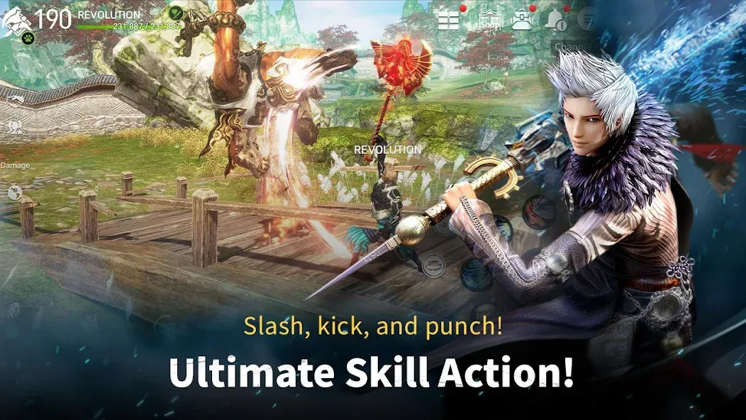 Скачать взломанную Blade&Soul Revolution  [МОД Mega Pack] — полная версия apk на Андроид screen 4