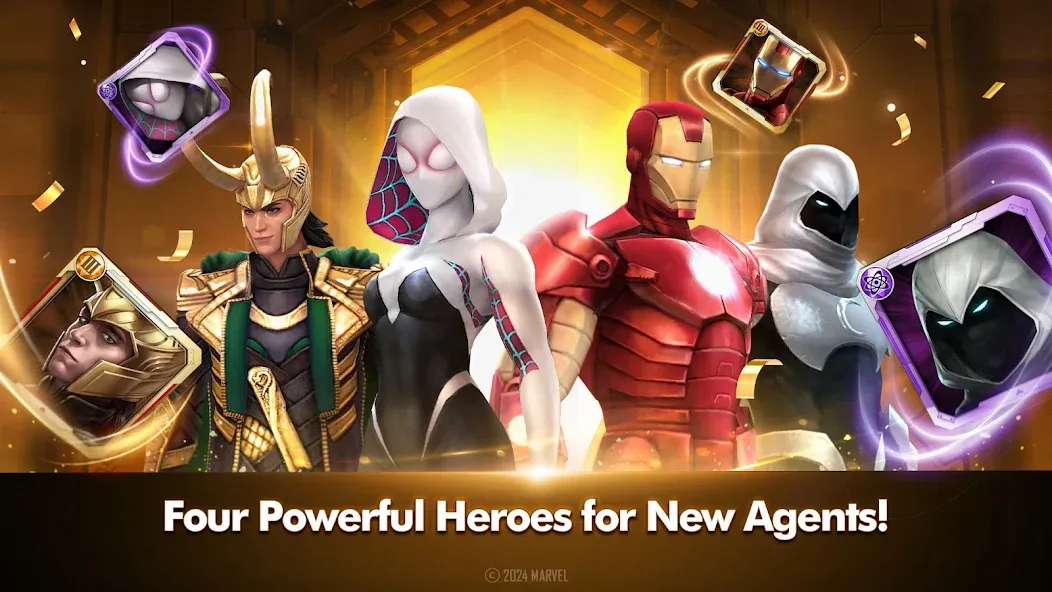 Взлом MARVEL Future Fight (МАРВЕЛ Фьючер Файт)  [МОД Много монет] — стабильная версия apk на Андроид screen 1