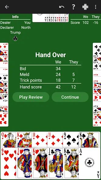 Скачать взлом Pinochle — Expert AI (Пиночле)  [МОД Бесконечные монеты] — полная версия apk на Андроид screen 3