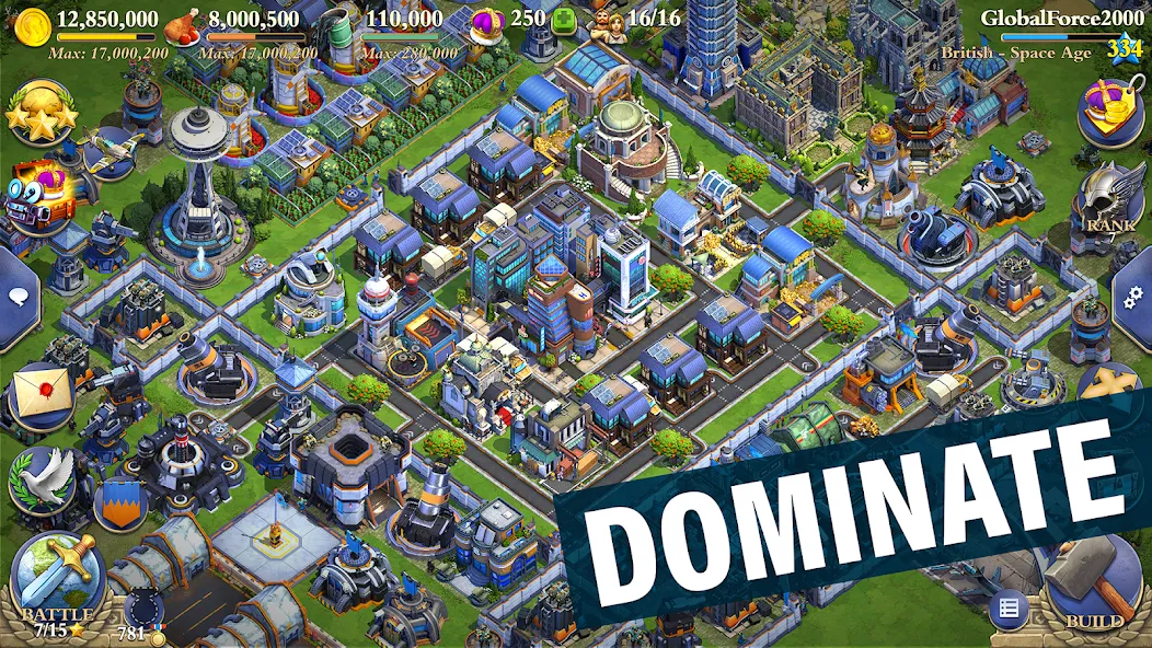 Взломанная DomiNations (Доминейшнз)  [МОД Unlimited Money] — стабильная версия apk на Андроид screen 1