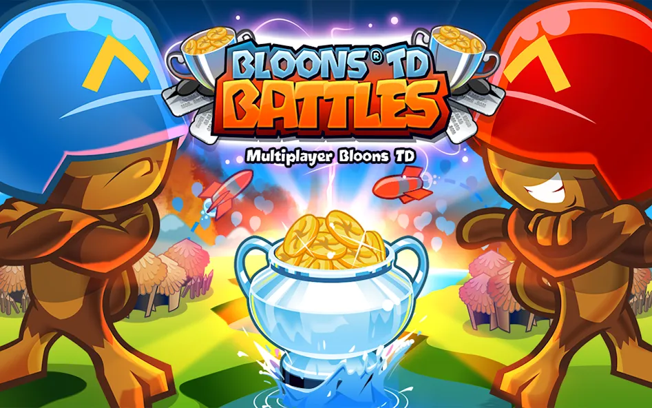 Скачать взломанную Bloons TD Battles (Блунс ТД Батлз)  [МОД Много денег] — полная версия apk на Андроид screen 1