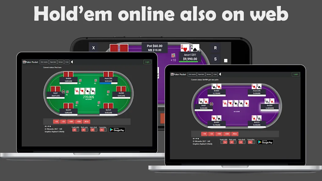 Взломанная Poker Pocket Poker Games (Покер Покет)  [МОД Бесконечные монеты] — полная версия apk на Андроид screen 2