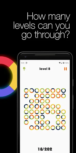 Скачать взломанную Logic circles. Puzzle game.  [МОД Unlocked] — стабильная версия apk на Андроид screen 4