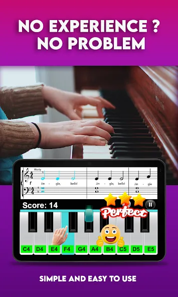 Взлом Real Piano Teacher  [МОД Бесконечные монеты] — последняя версия apk на Андроид screen 1