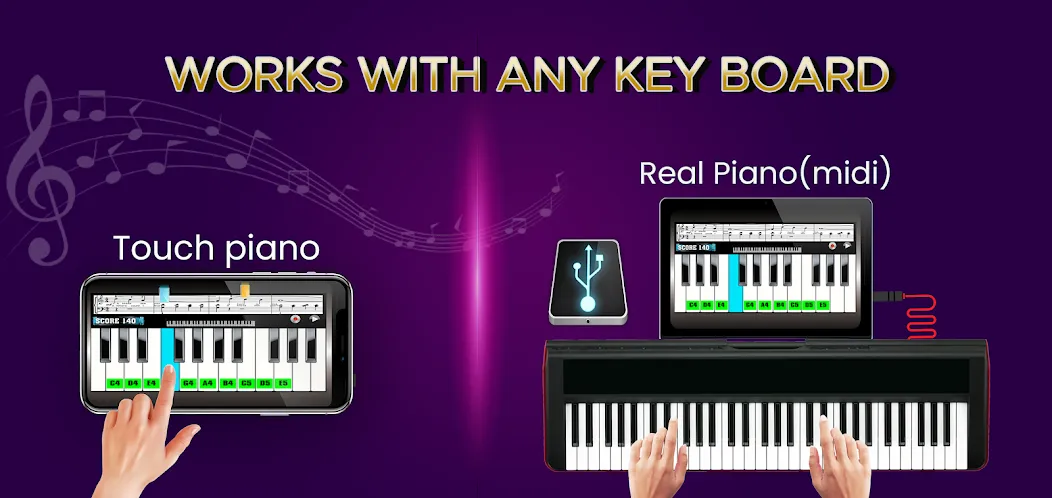 Взлом Real Piano Teacher  [МОД Бесконечные монеты] — последняя версия apk на Андроид screen 5