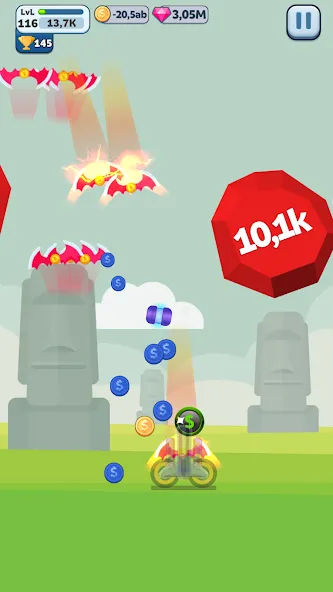 Взломанная Ball Blast Cannon blitz mania (Балл Бласт Кэннон блиц мания)  [МОД Все открыто] — полная версия apk на Андроид screen 3