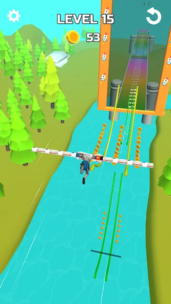 Взломанная Stunt Rails (тант Рэйлз)  [МОД Все открыто] — стабильная версия apk на Андроид screen 2