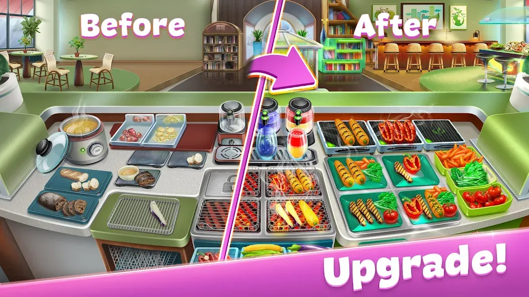 Скачать взломанную Cooking Fever: Restaurant Game  [МОД Menu] — полная версия apk на Андроид screen 4