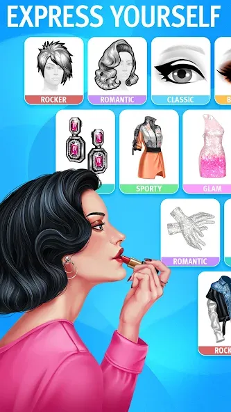 Взломанная Pocket Styler: Fashion Stars (Покет Стайлер)  [МОД Mega Pack] — последняя версия apk на Андроид screen 4