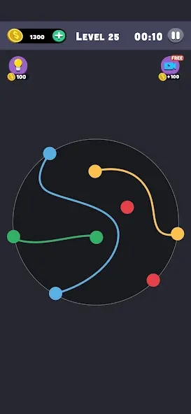 Взломанная Same Color: Connect Two Dots (Сейм Колор Дот)  [МОД Все открыто] — стабильная версия apk на Андроид screen 1