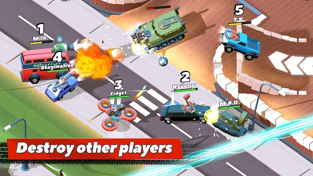 Взломанная Crash of Cars (Краш оф Карс)  [МОД Все открыто] — последняя версия apk на Андроид screen 1